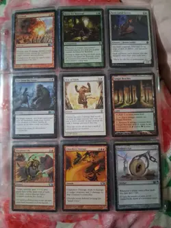 Big Old Vintage Magic The Gathering 63 Cards Collection Binder Random Sets - Image 3