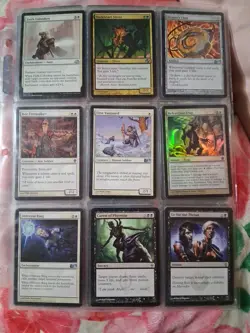 Big Old Vintage Magic The Gathering 63 Cards Collection Binder Random Sets - Image 4