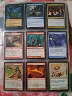 Big Old Vintage Magic The Gathering 63 Cards Collection Binder Random Sets - Image 5