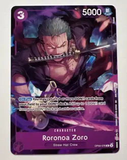 Roronoa Zoro OP09-076 Welcome Pack Vol. 2 One Piece Promotion Cards NM - Image 1