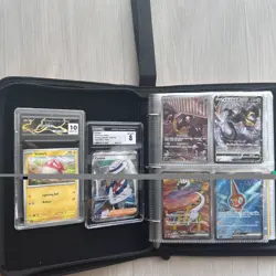 Pokemon Binder Collection Of 100+ Vintage And Modern Cards + 2 Slabs - Image 1