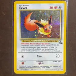 Eevee 11/53 Wotc Promo Holo MP Pokemon Card - Image 1