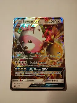 Bewear GX SM34 Black Star Promo Full Art Rare Pokemon Card - Image 1