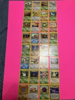 32/64 1999 Wizards Pokemon Jungle, All Uncommon & Common Cards, No Doubles NM-HP - Image 1