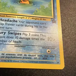 Pokemon Card - Psyduck WOTC Black Star League Promo #20 - Image 4
