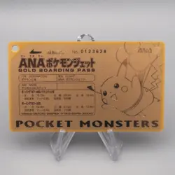 Pokemon Card ANA GOLD BOARDING PASS No.1 Flying Pikachu NM-EX Japanese P329 - Image 1