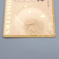 Pokemon Card ANA GOLD BOARDING PASS No.1 Flying Pikachu NM-EX Japanese P329 - Image 3