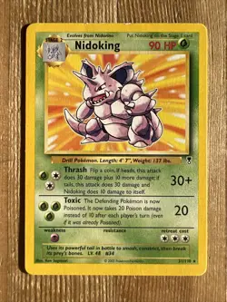 Nidoking - 31/110 - Pokemon Legendary Collection Rare Card WOTC LP - Image 1
