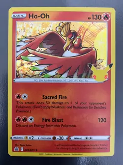 Ho-oh 001/025 Holo Rare Celebrations | LP | Pokemon Trading Card TCG - Image 1