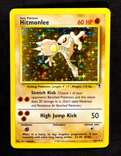 2002 Pokemon HITMONLEE Legendary Collection HOLO Foil Rare Set Card 13/110 WotC - Image 1