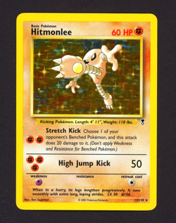 2002 Pokemon HITMONLEE Legendary Collection HOLO Foil Rare Set Card 13/110 WotC - Image 2
