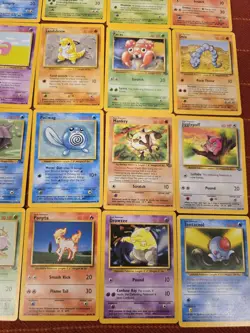 Vintage Pokemon Lot (25 Cards) WOTC Base Sets TCG MP Good Condition - Image 4