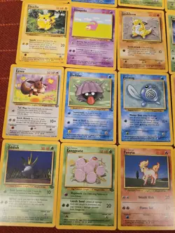 Vintage Pokemon Lot (25 Cards) WOTC Base Sets TCG MP Good Condition - Image 5
