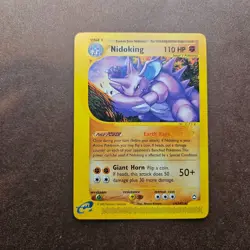 Nidoking 24/147 Pokemon Aquapolis Regular Rare Card - LP - Image 1