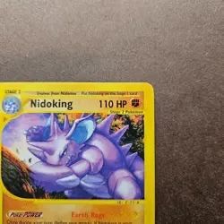 Nidoking 24/147 Pokemon Aquapolis Regular Rare Card - LP - Image 3