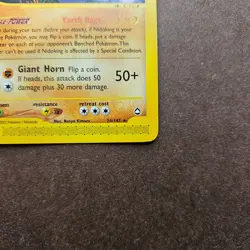 Nidoking 24/147 Pokemon Aquapolis Regular Rare Card - LP - Image 5
