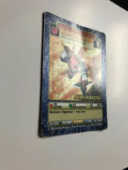 DIGIMON ST-100 Ninjamon Card TCG Digi-Battle Bandai (Medium Played) - Image 3