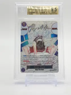 One Piece OP11-080 Gear Two Event Alt Art - BGS 9.5 Gem Mint - Clean Card - Image 1