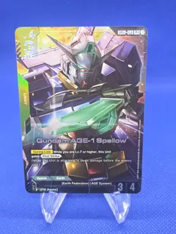 Gundam Card Game Dual Impact Gundam AGE-1 Spallow GD02-023 R+ Rare+ NM - Image 1