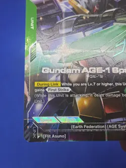 Gundam Card Game Dual Impact Gundam AGE-1 Spallow GD02-023 R+ Rare+ NM - Image 5