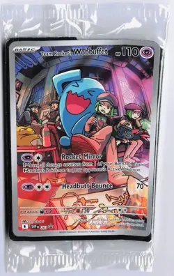 SEALED Team Rocket's Wobbuffet Promo SV: Scarlet & Violet Promo Cards 203 NM - Image 1