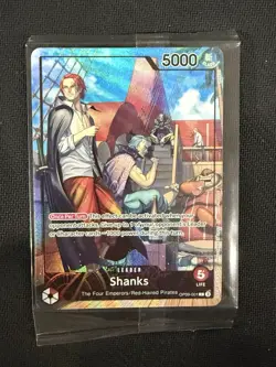 Shanks (2025 PSA Magazine Promo) OP09-001 One Piece Promotion Cards Foil Sealed - Image 1