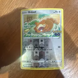 059/078 Ditto (053/078 Bidoof Sticker Unpeeled) - Rare Holo Foil Card Pokemon - Image 1