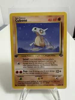 Pokemon TCG Cubone 1st Edition Jungle Card 50/64 NM - Image 1
