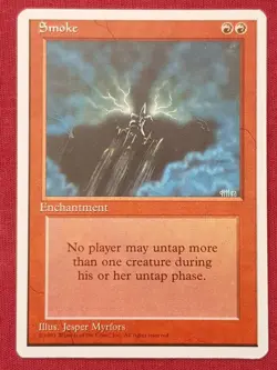 Magic The Gathering 4TH EDITION SMOKE red card MTG FOURTH - Image 1