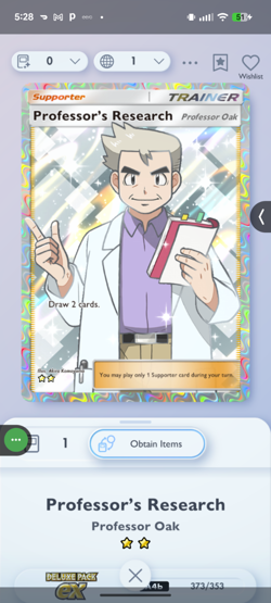 Professor Oak - Pokemon TCG Pocket - ENG - (Digital Card - Trade Me Anything!) - Image 1