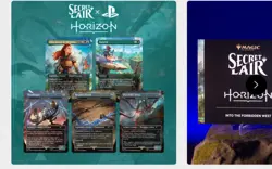FOIL MTG Secret Lair Horizon Into The Forbidden West Presale PlayStation - Image 1
