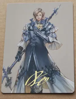 Dion Bahamut's Dominant Art Series 42/53 MTG Final Fantasy Gold Signature Stamp - Image 1