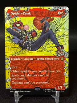 MTG Marvel Spider-Man, Spider-Punk 0210 - Borderless Non-Foil - NM - Image 1