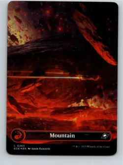 Magic the Gathering HP Foil Mountain #265 Edge of Eternities Borderless MTG - Image 1
