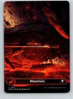 Magic the Gathering HP Mountain #265 Edge of Eternities Borderless MTG - Image 1