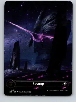 Magic the Gathering HP Swamp #264 Edge of Eternities Borderless MTG Free Ship! - Image 1