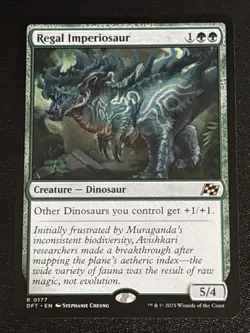 MTG Aetherdrift Regal Imperiosaur 0177 NM Rare - Image 1
