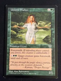 1x Unseen Walker Mirage LP MTG Magic The Gathering x1 MKE - Image 1