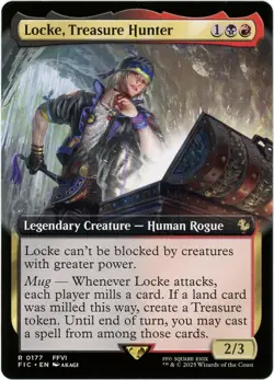 Locke, Treasure Hunter (Extended Art) 0177 Commander: Final Fantasy MTG SHIPSNOW - Image 1