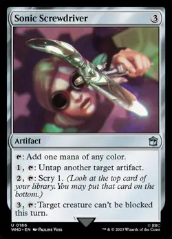 MTG - Sonic Screwdriver (186) - Doctor Who - X1 - (NM) - #Z7564 - Image 1