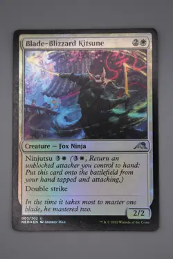 Blade-Blizzard Kitsune Foil 005 Kamigawa: Neon Dynasty NEO MTG Magic - Image 1