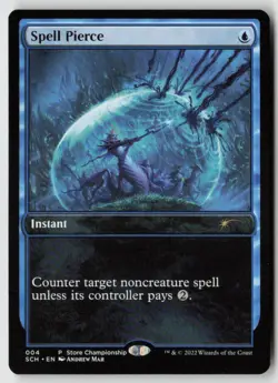 Spell Pierce Game Day & Store Championship Promos (4) Normal - MTG - Image 1