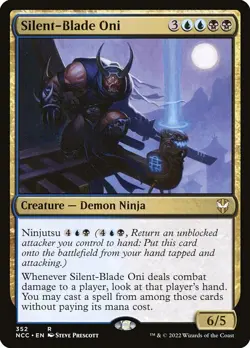 1x Silent-Blade Oni NM Eng MTG - New Capenna Commander - Image 1