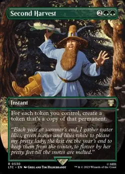 Second Harvest - Silver Foil Extended Art LTC NM MTG - Image 1