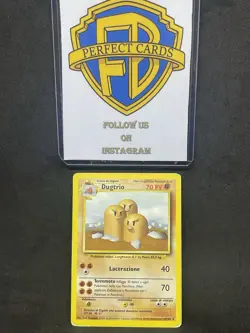 POKEMON SET BASE UNLIMITED DUGTRIO NONHOLO 19/102 PL/PR - Image 1