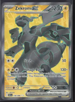 pokemon TCG | Zekrom EX | Black Bolt | 158/086 | NM - Image 1