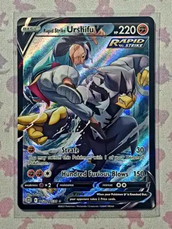 Rapid Strike Urshifu V TG20/TG30 - Swsh09 Brilliant Stars - Trainer Gallery Holo - Image 1
