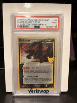 Pokemon TCG Umbreon Gold Star 17/17 Celebrations Classic Collection Holo - Image 1