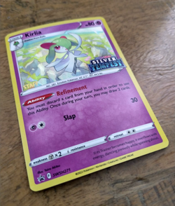 Kirlia SWSH271 STAFF Prerelease Holo - Pokemon TCG Silver Tempest Promo NM - Image 1