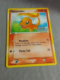 Charmander 48/100 EX Crystal Guardians STAMPED Reverse Holo NM+ Pokemon TCG - Image 1